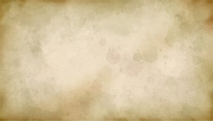 Obraz premium アンティーク調の古い紙テクスチャ背景｜ビンテージ風パーチメント・グランジ・ベクター