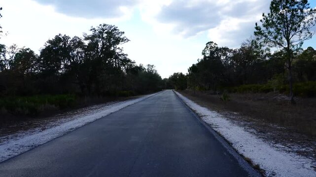 riding a bike at Flatwood park in Tampa, Florida