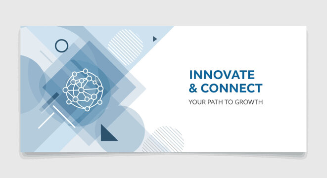 A professional set of vector business card templates featuring a modern technology layout with wave elements and line art icons for a sleek web presentation design