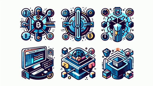 Set of Celtic knot vector illustrations and ornamental designs