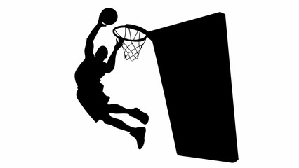Dynamic basketball player dunking with athleticism © AKHTAR