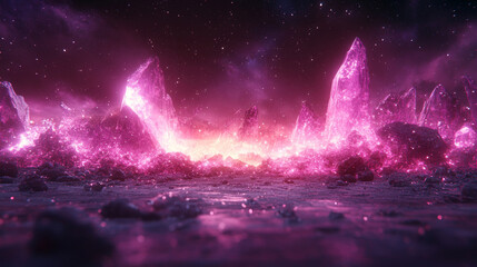 Purple Crystal Planet