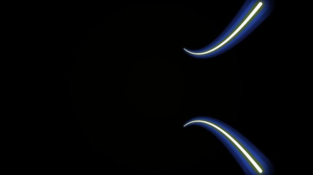 3d render of an abstract symbol on black background