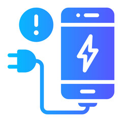 warning gradient icon