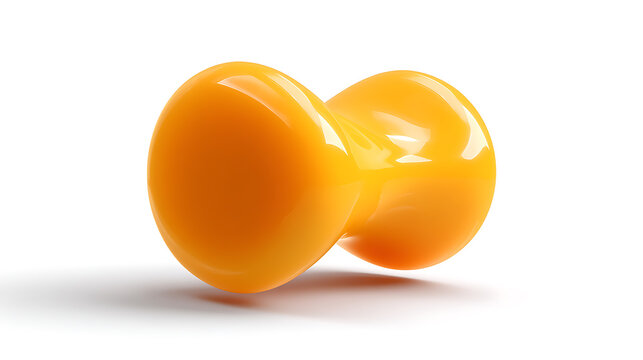 Two glossy, amber-colored eggs resting together, suggesting new life and potential