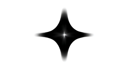 Fototapeta premium An abstract shape star is gleaming with dark color