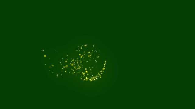 Golden sparkling shine animation, fairy dust glitter trail transition, fast line glitter motion, white cartoon blinking stars, flat vector doodle sparkle, retro sparkle particle movement. 4K