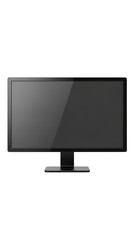 High-definition flat screen computer monitor isolated on transparent background