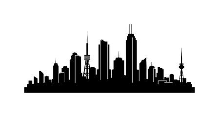 Obraz premium Modern City Skyline Vector Illustration