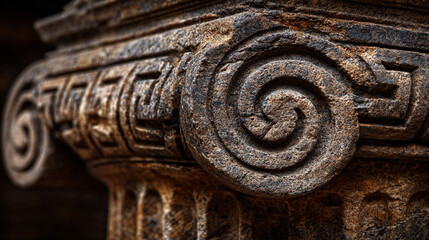 Naklejka premium Justice stone chisel marks revealing craftsmanship, historical legal foundations, permanence metaphor, and enduring authority within judicial structures