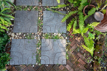 Garden walkway Background Textured