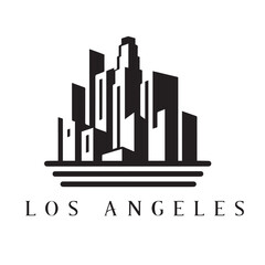 los angeles city skyline vector