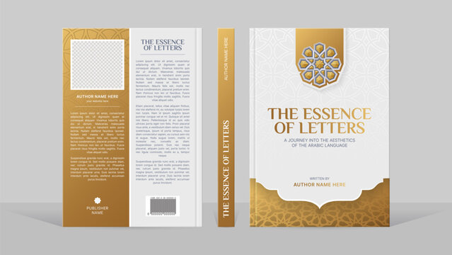 A mockup of a book cover titled the essence of letters is presented