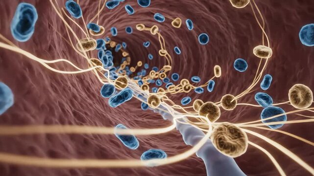 Chronic alcohol-related immune suppression decreases, allowing coordinated immune signaling. Defense pathways glow steadily, supporting resilience without excessive inflammation