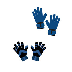 Colorful goalkeeper gloves perfect for sports designs, training visuals, and soccer themes. © Umme