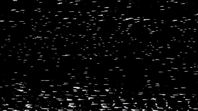 Retro VHS TV Glitch Noise Looping Overlay Texture.