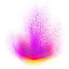 Dynamic multi color paint splash burst for creative design overlay