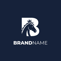 initials B horse logo  © Ndiput