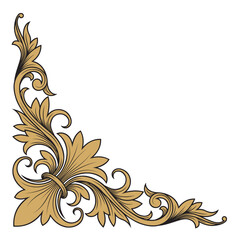 Elegant frame border corner ornament. Suitable for certificate frame corners, calligraphy, covers, invitations.