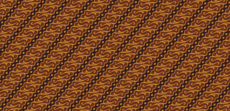 Indonesian Traditional Batik with Batik Parangrusak