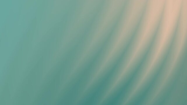 Teal and beige soft gradient animation with diagonal light texture and smooth elegant motion. Minimal abstract background ideal for corporate branding, presentations, and stylish video content.