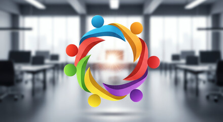 Modern Business Conference Room with Digital Technology and Meeting Space.