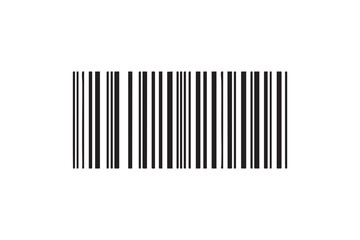 Barcode vector illustration transparent background for scanning and product identification