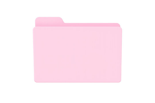 Pink file folder icon symbolizing efficient document management, digital data organization, and secure information storage