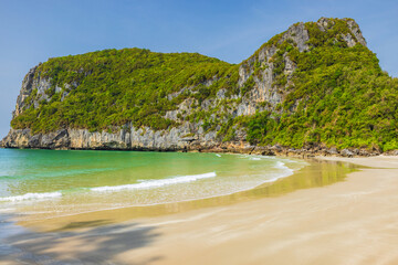Beautiful beach on the tropical sea at Phuket Province, Thailand.