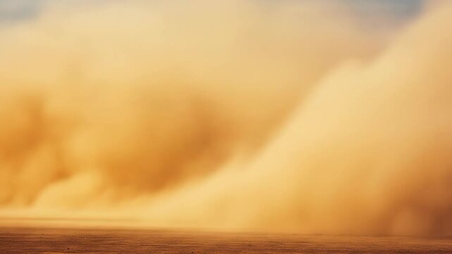 Dramatic sky with cloud formation over a flat landscape backdrop