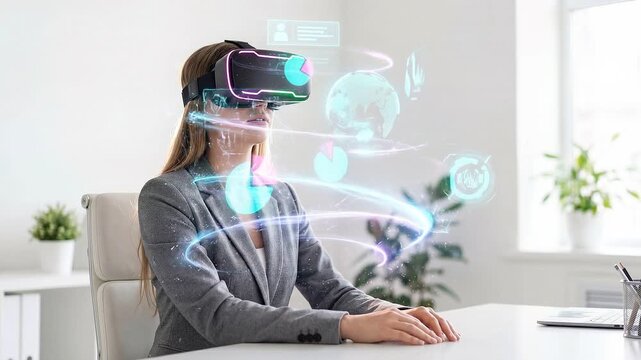Holographic Headset Aura Portrait
