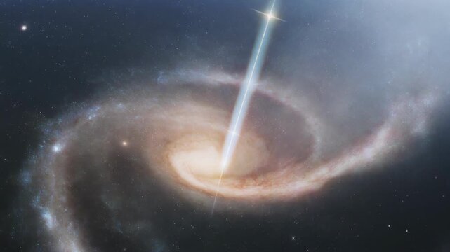 M87 Elliptical Galaxy with a Powerful Relativistic Jet in Space