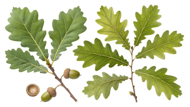 set of quercus faginea the gall oak holm oak.ai generated