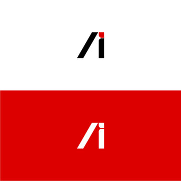 AI Letter Logo for Artificial Intelligence Brand