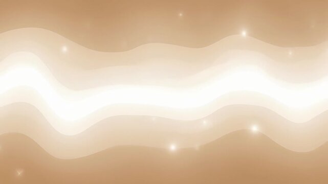 Endless loop abstract gradient vector background, warm sand beige flowing into creamy white light, smooth organic movement, gentle glow effects