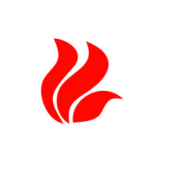 Fototapeta premium Burning fire icon
