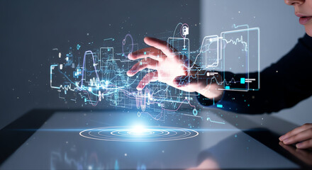 Business Meeting with Handshake and Collaboration in Modern Office.