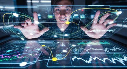 Business Meeting with Handshake and Collaboration in Modern Office.