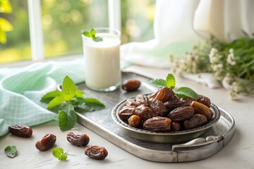 Fresh Healthy Dates for Breakfast  Natural Light Food Styling