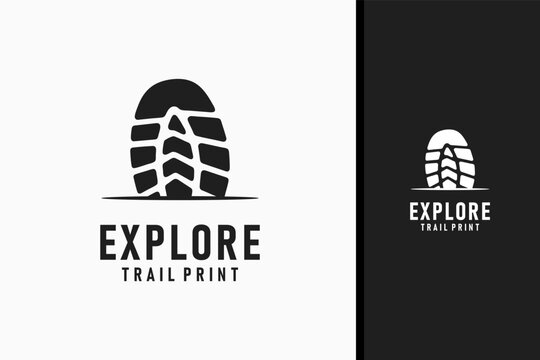 Trail print logo symbol icon design