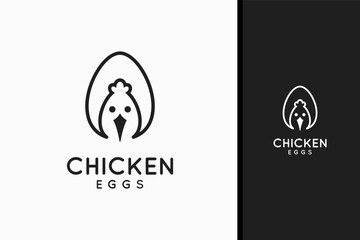 Chicken egg logo symbol icon design