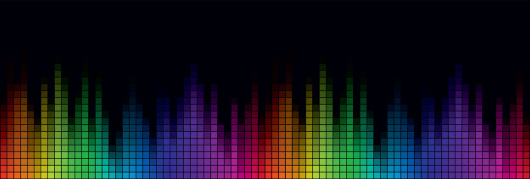 color background with a sound scale