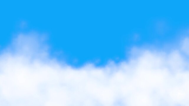 A fly through the clouds animation