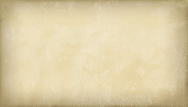 ビンテージ調の古紙テクスチャ背景｜アンティークパーチメント風・ベージュの紙素材・グランジベクター