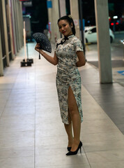 Thai girl in Chinese Style Dress