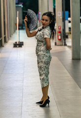 Thai girl in Chinese Style Dress