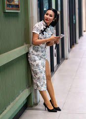 Thai girl in Chinese Style Dress
