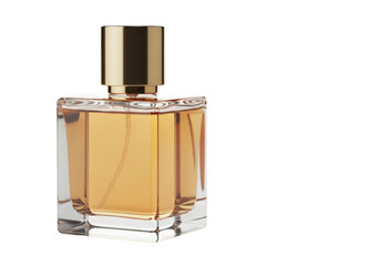 Elegant perfume bottle isolated on transparent background