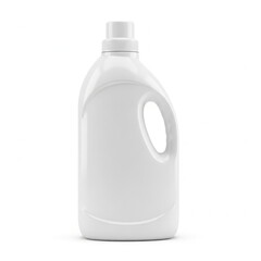 Large white plastic bottle with handle and cap for cleaning or storage purposes