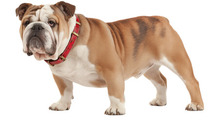 Fototapeta premium Playful Bulldog Standing in Natural Pose